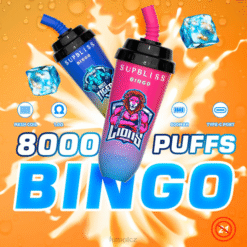 Fumot Supbliss Bingo 16ml 8000 jednorázové vape pod zařízení (1 kus) výhradní JPVP402 Fumot Vape Tabak
