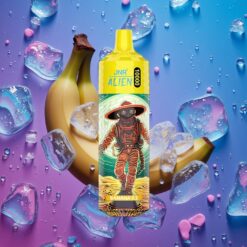 Banánová Zmrzlina JNR Alien 10000 Puffs s 850mAh Baterií a LED Světly