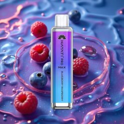 Borůvka Malina Hayati Pro Max 4000 Puffs Jednorázová E-cigareta s Nabíjecí Baterií a LED Světlem