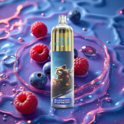 Borůvka Malina JNR Rocket-X 12400 Puffs S Nastavitelným Průtokem Vzduchu a Typ-C Rychlým Nabíjením