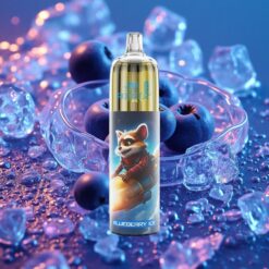 Borůvkový Led JNR Rocket-X 12400 Puffs s 25ml Náplní a Typ-C Rychlým Nabíjením