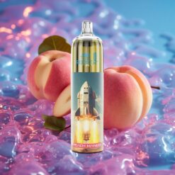 Broskev-Mango JNR Rocket-X 12400 Puffs s Nastavitelným Průtokem Vzduchu a RGB Osvětlením