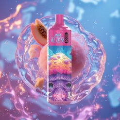 Broskvový led JNR Alien 10000 Puffs s 850mAh baterií a RGB osvětlením