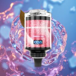 Broskvový led JNR Mega Shisha Hookah 100K Stolní kompatibilita 100000 Puffs