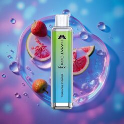 Dvojitý Mentol Hayati Pro Max 4000 Puffs Jednorázová E-cigareta s Nabíjecí Baterií a LED Světlem