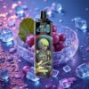 Hroznový Led JNR Alien 10000 Puffs s 20ml E-liquid a RGB světly