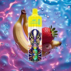 Jahoda Banán JNR Alien Max 18000 Puffs Duální Síťové Cívky & Rychlé Nabíjení Type-C