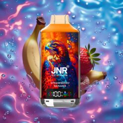 Jahoda Banán JNR Falcon X 18000 Puffs Dual Mesh Coil & Dual Core Typ-C Rychlé Nabíjení
