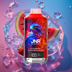 Jahoda Meloun Led JNR Falcon X 18000 Puffs 24ml Dual Mesh Coil Type-C Rychlé Nabíjení