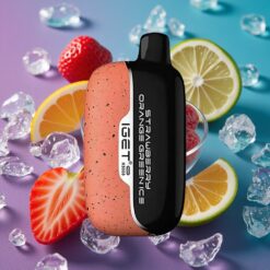 Jahoda Pomeranč Zelený Led IGET Moon 5000 Puffs Jednorázová Vape Velikost: 49.5x25.3x99.4 mm
