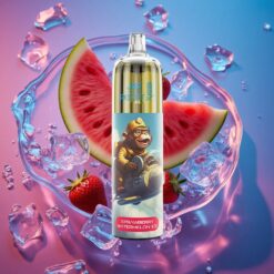 Jahodový Melounový Led JNR Rocket-X 12400 Puffs s Nastavitelným Průtokem Vzduchu a Typ-C Rychlé Nabíjení