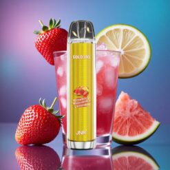 Jahodová Vodní Meloun Limonáda JNR Gold380 6000 Puffs Jednorázová Vape 1500mAh