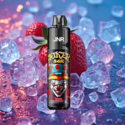 Jahodový led JNR Joker 24000 Puffs s viditelnou hladinou e-liquidu a Type-C nabíjením