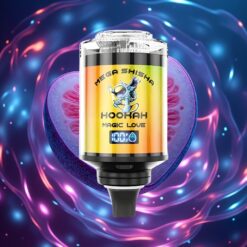 Jahodová Čokoládová JNR Mega Shisha Hookah 100K 60ml Kapacita a Typ-C Rychlé Nabíjení