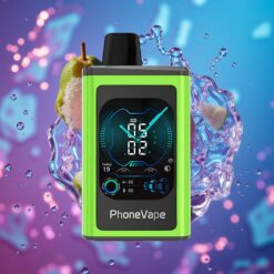 Kyselé jablko led JNR PhoneVape 30000 Puffs Jednorázová Vape s Turbo módem a Plnou obrazovkou