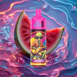 Malina Vodní Meloun JNR Alien 10000 Puffs s RGB LED a Typ-C Rychlé Nabíjení