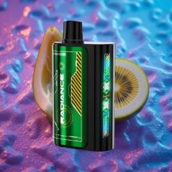 Maracuja Kiwi JNR Radiance 31000 Puffs Jednorázová E-cigareta s 28ml Náplní a Duálním Mesh Coilem