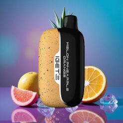 Meloun Ananas Pomeranč IGET Moon K5000 Puffs Jednorázová Vape s až 5000 Potahy a Velikostí 49,5x25,3x99,4 mm