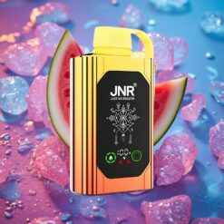 Meloun Jahoda Bubblegum JNR Shisha Hookah Box 20500 Puffs Jednorázová Vape s HD Displejem a Duální Mesh Cívkou