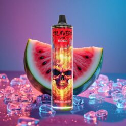 Melounový Led JNR Calavera 11000 Puffs Jednorázová Vape Typ-C nabíjení 850 mAh Baterie