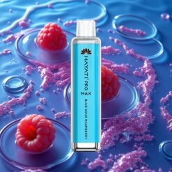 Modrá Kyselá Malina Hayati Pro Max 4000 Puffs Obnovitelná Baterie a Dvojitá 1.1 Ohm Síťová Cívka