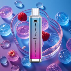 Modrá Malina Medvídek Gummy Hayati Pro Max 4000 Puffs Dvojitá 1,1 Ohm Síťová Cívka Nabíjecí Baterie