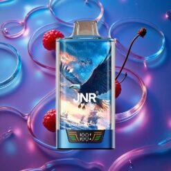 Modrá Malina Třešeň JNR Falcon Pro 28000 Jednorázová Vape s USB Typ-C Nabíjením a 30ml Předplněnou Kapacitou