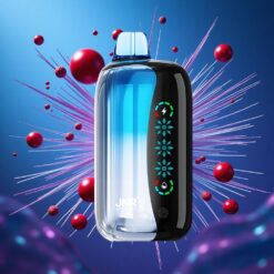 Modrá Třešňová Exploze JNR Flex Ice 21000 Puffs Jednorázová Vape s Nastavitelným Ledem a 26ml E-liquidem