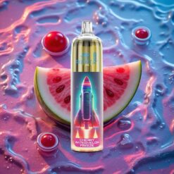 Třešně Vodní Meloun Mrazík JNR Rocket-X 12400 Puffs Nastavitelný Průtok Vzduchu Typ-C Rychlé Nabíjení