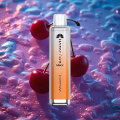 Višňová Kola Hayati Pro Max 4000 Puffs s Nabíjecí Baterií a LED Podsvícením