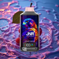 Višňovo-Borůvkový JNR Falcon X 18000 Puffs Jednorázová Vape s 24ml E-kapalinou a Duální Mesh Cívkou