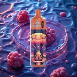 Železný nápoj JNR Alien 10000 Puffs Jednorázová Vape s RGB podsvícením a rychlým nabíjením Type-C