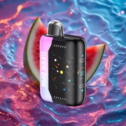 jahoda meloun GEEK BAR Pulse X 42K Puffs Meteor Edition Dual Mesh Cívka Nastavitelný Průtok Vzduchu