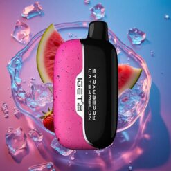 jahodový melounový led IGET Moon K5000 Puffs Jednorázová Vape s až 5000 tahy a velikostí 49,5x25,3x99,4 mm