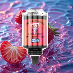 jahodový punč JNR Mega Shisha Hookah 100K Stolní kompatibilita s nastavitelným průtokem vzduchu