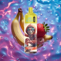 jahodovo-banánový JNR Alien 10000 Puffs s 20ml náplní a Type-C rychlým nabíjením
