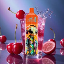 Šumivá Třešňová Kola JNR Alien Max 18000 Puffs s Duálním Mesh Coilem & LED Displejem