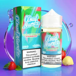 Ledový kyselý meloun jahoda Cloud Nurdz 100ml 70/30 VG/PG