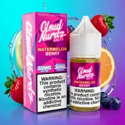 Meloun a bobule Cloud Nurdz Salts 30ml Nikotinová sůl