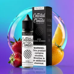 Mango Jahody Kiwi Led Coastal Clouds 60ml e-liquid