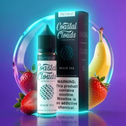 Broskev a ledový čaj Coastal Clouds 60ml Vape Juice