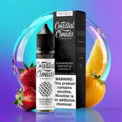 Jahoda Ananas Kokos Coastal Clouds 60ml Freebase 70/30