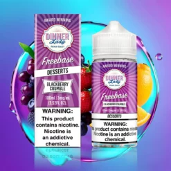 Ostružinová drobenka Dinner Lady e-liquid 100ml freebase