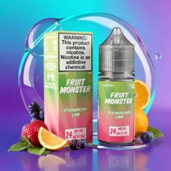 Jahoda Limetka Fruit Monster Salt 30ml E-Juice