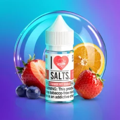 Jahodová Guava I Love Salts 30ml Nikotinová Sůl E-liquid