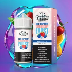 Modrá malina jahoda mráz Mr.Freeze 100ml E-Juice