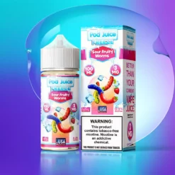 Kyselé ovocné červy Freeze Pod Juice TFN 100ml