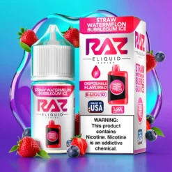 Jahoda Meloun Bubblegum Ice Pod Juice x RAZ Salt TFN 30ml