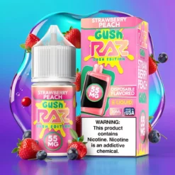 Jahoda Broskev Gush Pod Juice x RAZ Nic Salt 30ml