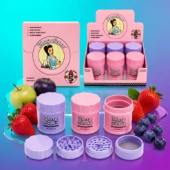 Blazy Susan Herb Saver Grinder Small 1 ks, kompaktní 4dílný